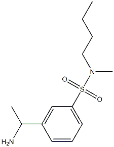 3-(1-aminoethyl)-N-butyl-N-methylbenzene-1-sulfonamide Struktur