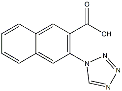 3-(1H-tetrazol-1-yl)-2-naphthoic acid Struktur