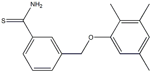 3-(2,3,5-trimethylphenoxymethyl)benzene-1-carbothioamide Struktur