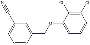 3-(2,3-dichlorophenoxymethyl)benzonitrile Struktur