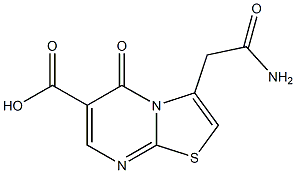 3-(2-amino-2-oxoethyl)-5-oxo-5H-[1,3]thiazolo[3,2-a]pyrimidine-6-carboxylic acid Struktur