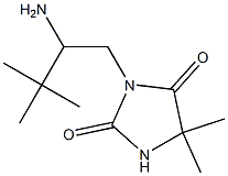 3-(2-amino-3,3-dimethylbutyl)-5,5-dimethylimidazolidine-2,4-dione Struktur