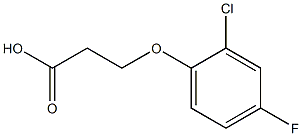 3-(2-chloro-4-fluorophenoxy)propanoic acid Struktur