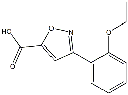 3-(2-ethoxyphenyl)-1,2-oxazole-5-carboxylic acid Struktur