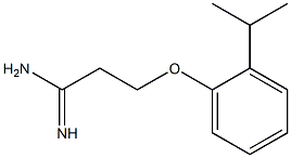 3-(2-isopropylphenoxy)propanimidamide Struktur