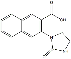 3-(2-oxoimidazolidin-1-yl)naphthalene-2-carboxylic acid Struktur