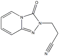 3-(3-oxo[1,2,4]triazolo[4,3-a]pyridin-2(3H)-yl)propanenitrile Struktur