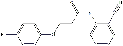 3-(4-bromophenoxy)-N-(2-cyanophenyl)propanamide Struktur