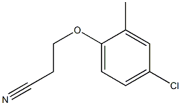 3-(4-chloro-2-methylphenoxy)propanenitrile Struktur