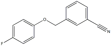 3-(4-fluorophenoxymethyl)benzonitrile Struktur