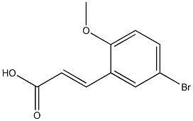 3-(5-bromo-2-methoxyphenyl)prop-2-enoic acid Struktur