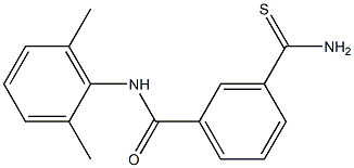 3-(aminocarbonothioyl)-N-(2,6-dimethylphenyl)benzamide Struktur