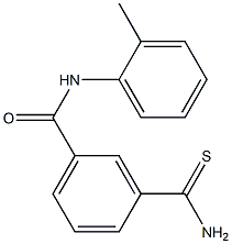 3-(aminocarbonothioyl)-N-(2-methylphenyl)benzamide Struktur