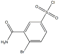 3-(aminocarbonyl)-4-bromobenzenesulfonyl chloride Struktur