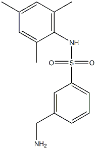 3-(aminomethyl)-N-(2,4,6-trimethylphenyl)benzene-1-sulfonamide Struktur