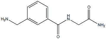 3-(aminomethyl)-N-(2-amino-2-oxoethyl)benzamide Struktur