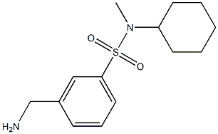 3-(aminomethyl)-N-cyclohexyl-N-methylbenzenesulfonamide Struktur