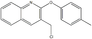 3-(chloromethyl)-2-(4-methylphenoxy)quinoline Struktur