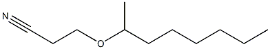 3-(octan-2-yloxy)propanenitrile Struktur