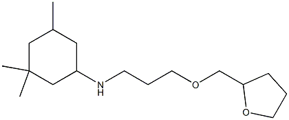 3,3,5-trimethyl-N-[3-(oxolan-2-ylmethoxy)propyl]cyclohexan-1-amine Struktur