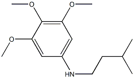 3,4,5-trimethoxy-N-(3-methylbutyl)aniline Struktur