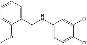 3,4-dichloro-N-[1-(2-methoxyphenyl)ethyl]aniline Struktur