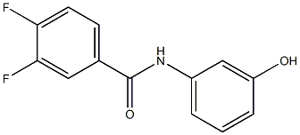 3,4-difluoro-N-(3-hydroxyphenyl)benzamide Struktur