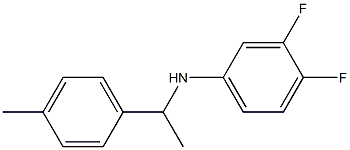 3,4-difluoro-N-[1-(4-methylphenyl)ethyl]aniline Struktur