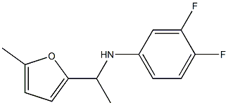 3,4-difluoro-N-[1-(5-methylfuran-2-yl)ethyl]aniline Struktur