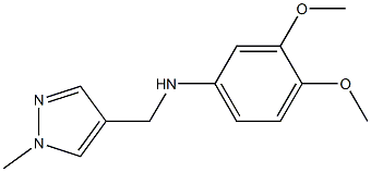 3,4-dimethoxy-N-[(1-methyl-1H-pyrazol-4-yl)methyl]aniline Struktur