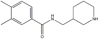 3,4-dimethyl-N-(piperidin-3-ylmethyl)benzamide Struktur