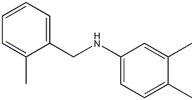 3,4-dimethyl-N-[(2-methylphenyl)methyl]aniline Struktur