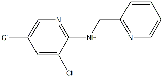 3,5-dichloro-N-(pyridin-2-ylmethyl)pyridin-2-amine Struktur