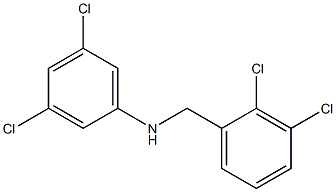 3,5-dichloro-N-[(2,3-dichlorophenyl)methyl]aniline Struktur