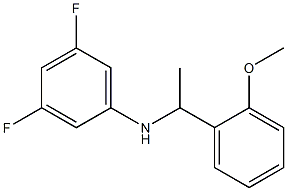 3,5-difluoro-N-[1-(2-methoxyphenyl)ethyl]aniline Struktur