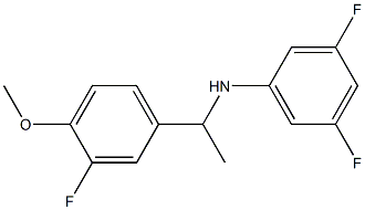 3,5-difluoro-N-[1-(3-fluoro-4-methoxyphenyl)ethyl]aniline Struktur