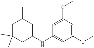 3,5-dimethoxy-N-(3,3,5-trimethylcyclohexyl)aniline Struktur