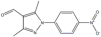 3,5-dimethyl-1-(4-nitrophenyl)-1H-pyrazole-4-carbaldehyde Struktur