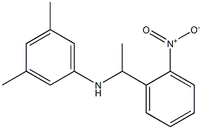 3,5-dimethyl-N-[1-(2-nitrophenyl)ethyl]aniline Struktur