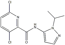 3,6-dichloro-N-[1-(propan-2-yl)-1H-pyrazol-5-yl]pyridine-2-carboxamide Struktur