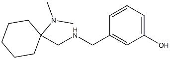 3-[({[1-(dimethylamino)cyclohexyl]methyl}amino)methyl]phenol Struktur