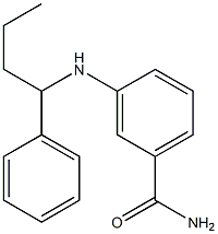 3-[(1-phenylbutyl)amino]benzamide Struktur