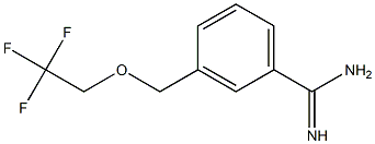 3-[(2,2,2-trifluoroethoxy)methyl]benzenecarboximidamide Struktur