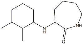 3-[(2,3-dimethylcyclohexyl)amino]azepan-2-one Struktur