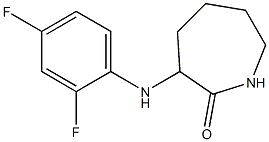 3-[(2,4-difluorophenyl)amino]azepan-2-one Struktur