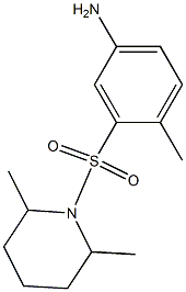 3-[(2,6-dimethylpiperidine-1-)sulfonyl]-4-methylaniline Struktur