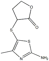 3-[(2-amino-4-methyl-1,3-thiazol-5-yl)sulfanyl]oxolan-2-one Struktur