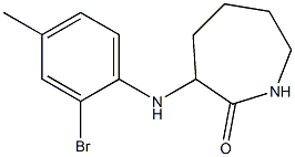 3-[(2-bromo-4-methylphenyl)amino]azepan-2-one Struktur