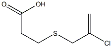 3-[(2-chloroprop-2-enyl)thio]propanoic acid Struktur