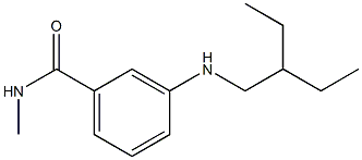 3-[(2-ethylbutyl)amino]-N-methylbenzamide Struktur